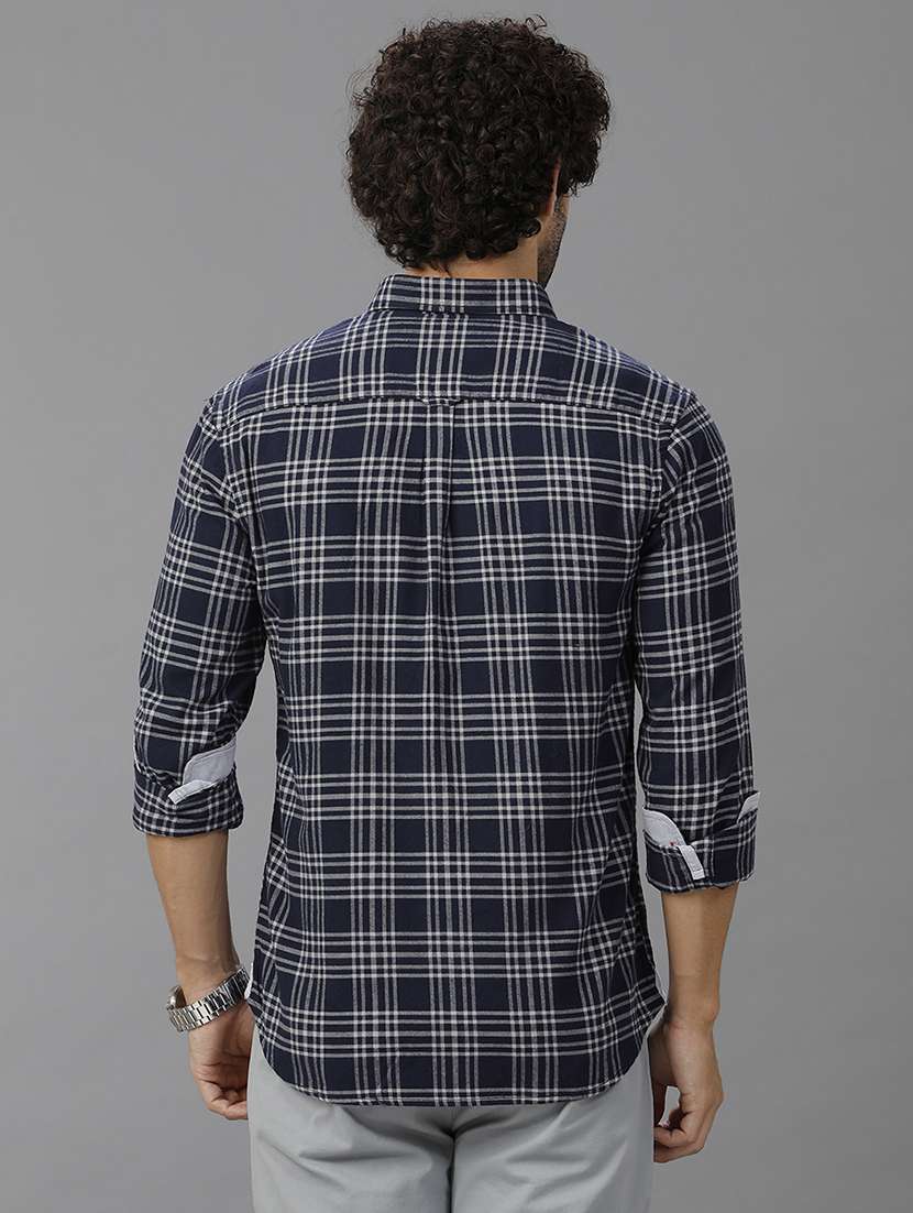 men checkered long sleeve casual shirt - 21668604 -  Standard Image - 2