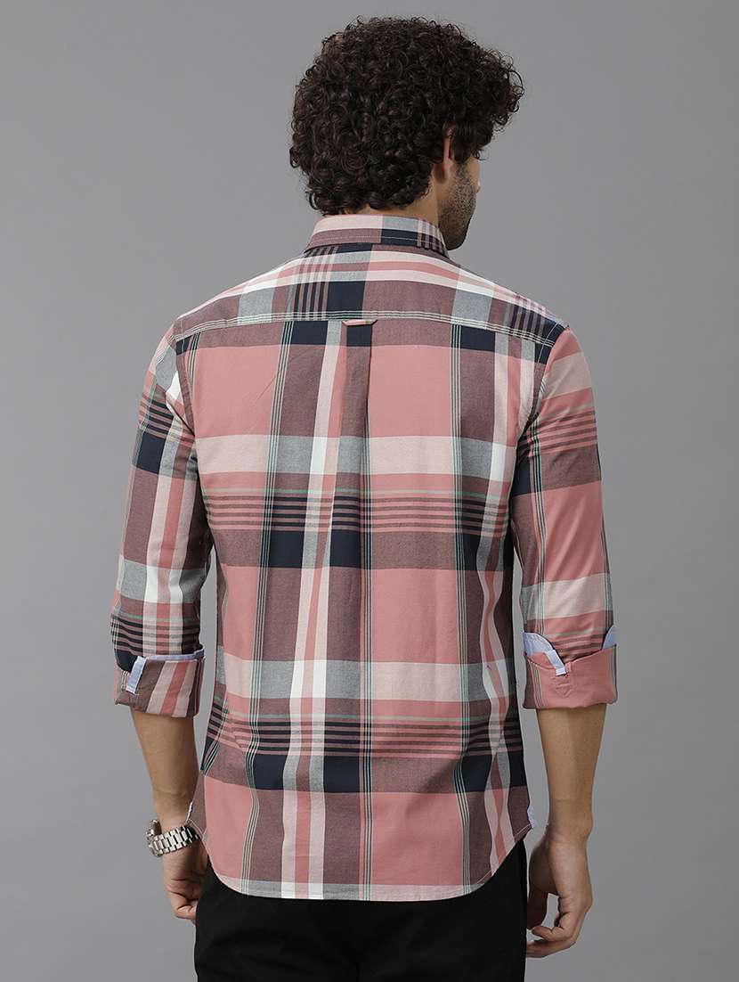 men checkered long sleeve casual shirt - 21668605 -  Standard Image - 2