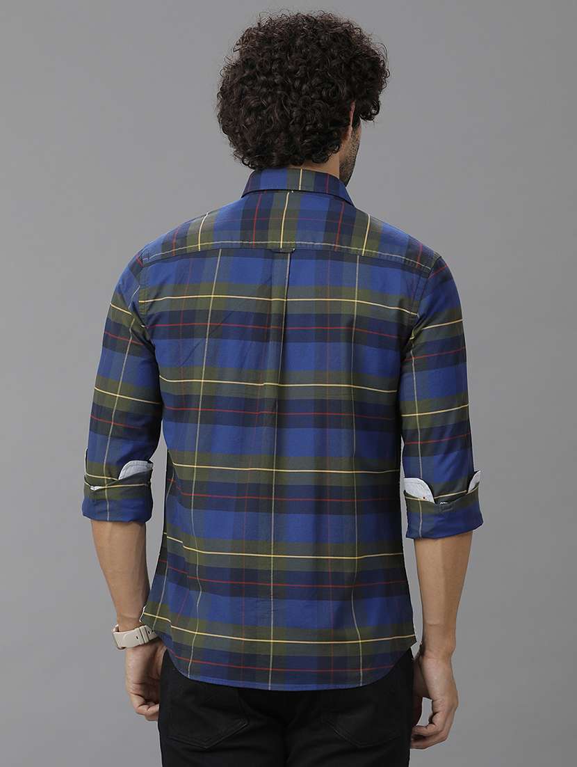 men checkered long sleeve casual shirt - 21668606 -  Standard Image - 2