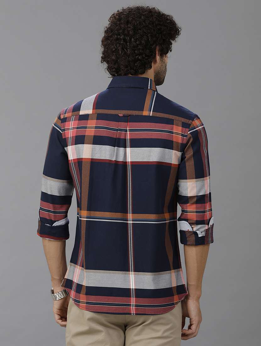 men checkered long sleeve casual shirt - 21668608 -  Standard Image - 2