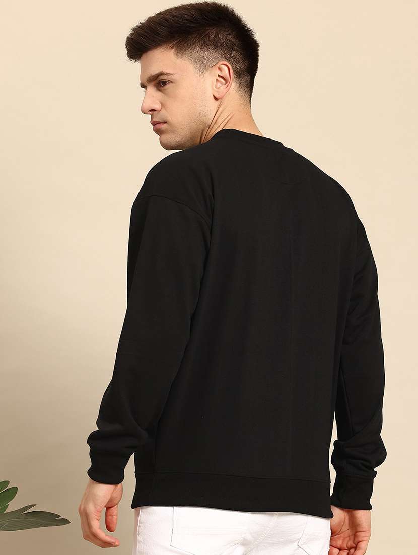men long sleeve plain sweatshirt - 21668678 - Standard Image - 2