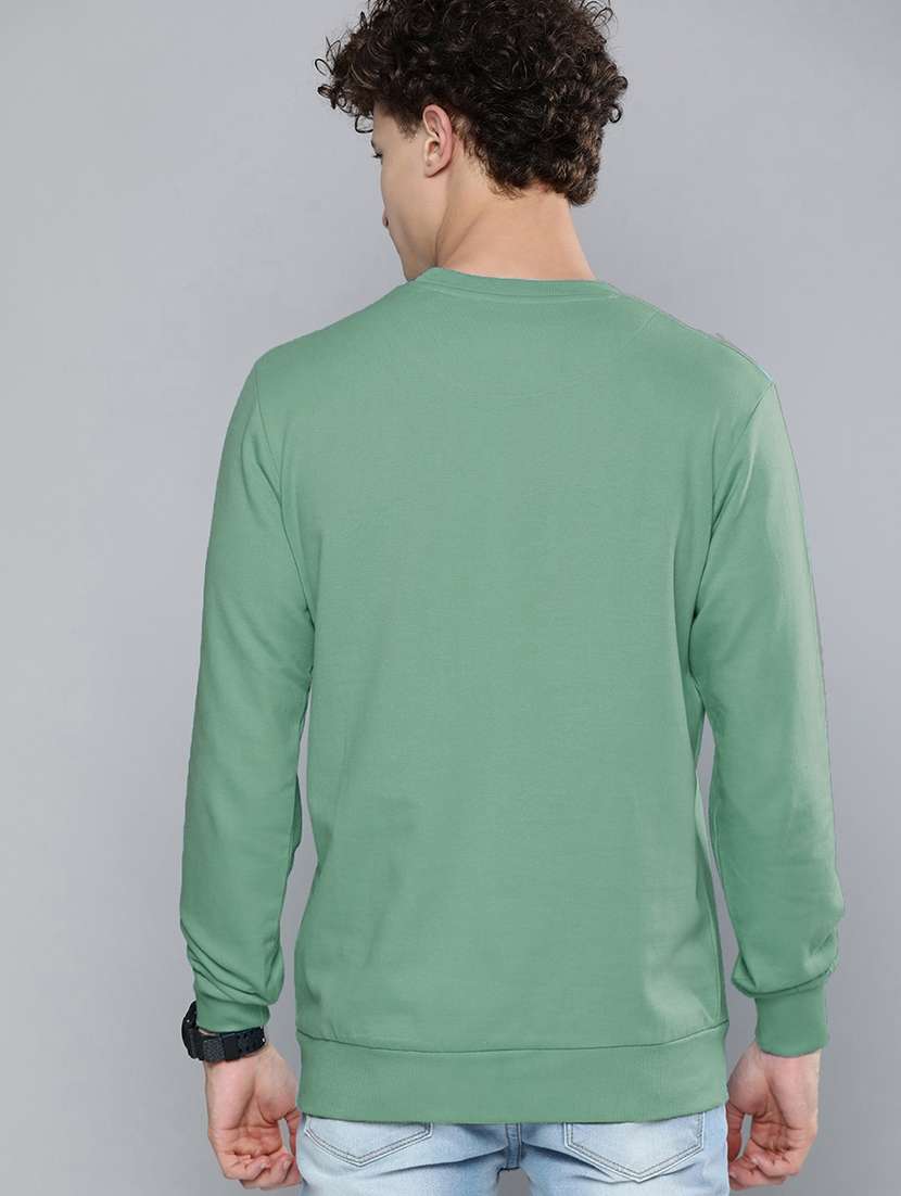 men long sleeve plain sweatshirt - 21668683 - Standard Image - 2