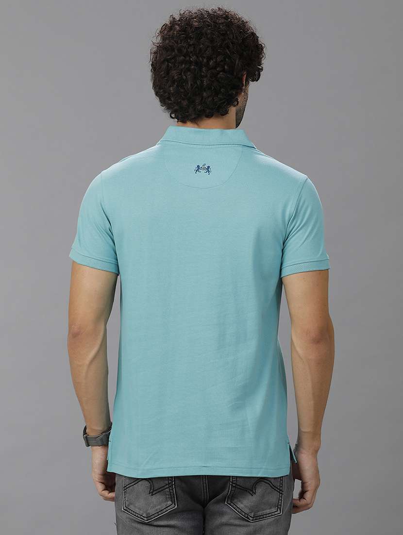 men short sleeve placement print polo t-shirt - 21668710 -  Standard Image - 2