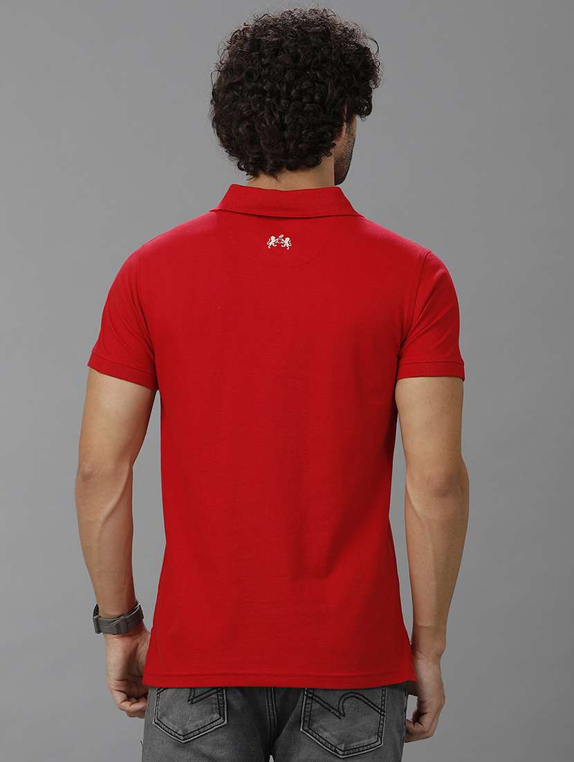 men short sleeve placement print polo t-shirt - 21668722 -  Standard Image - 2