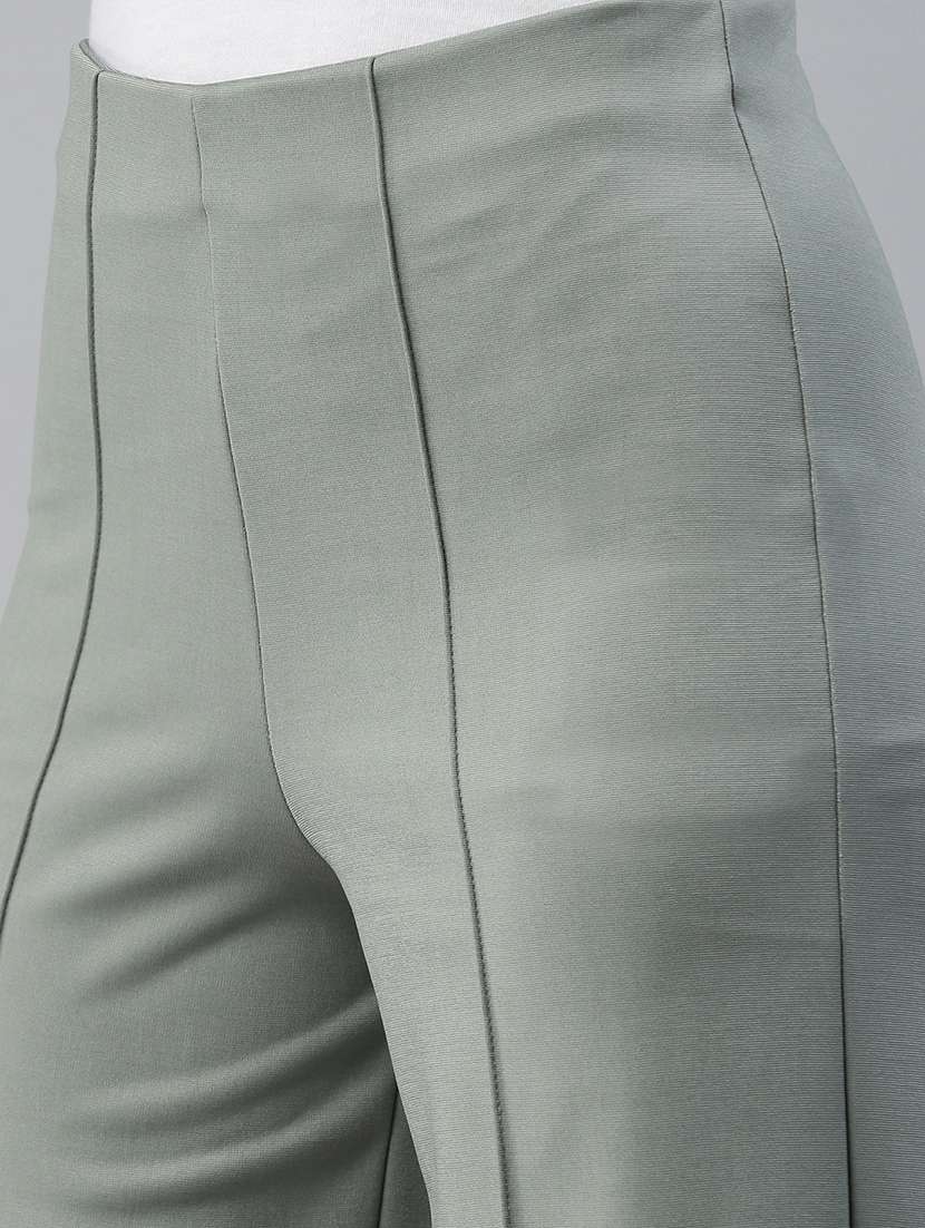 women solid high rise wide leg trouser - 21668967 -  Standard Image - 2