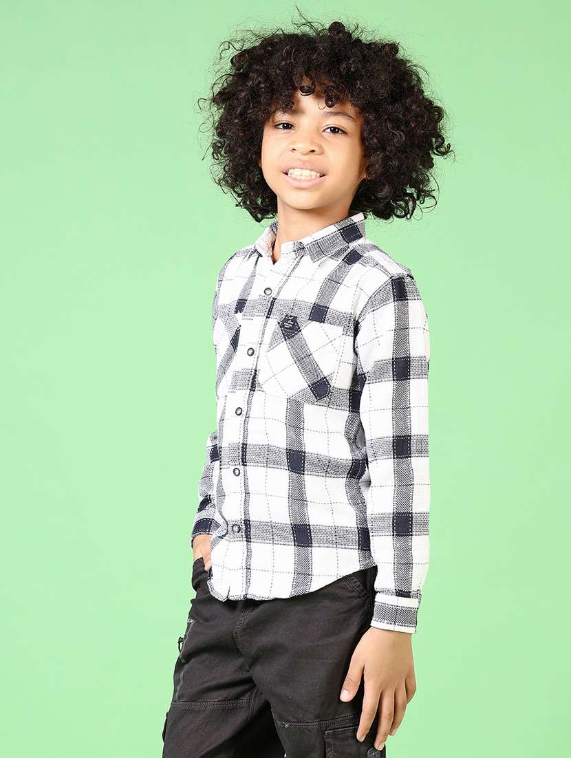 boys long sleeves checkered shirt - 21669085 -  Standard Image - 2