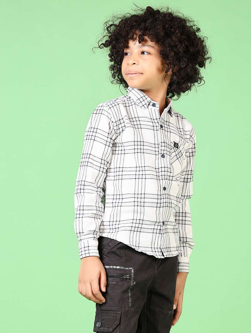boys long sleeves checkered shirt - 21669086 -  Standard Image - 2