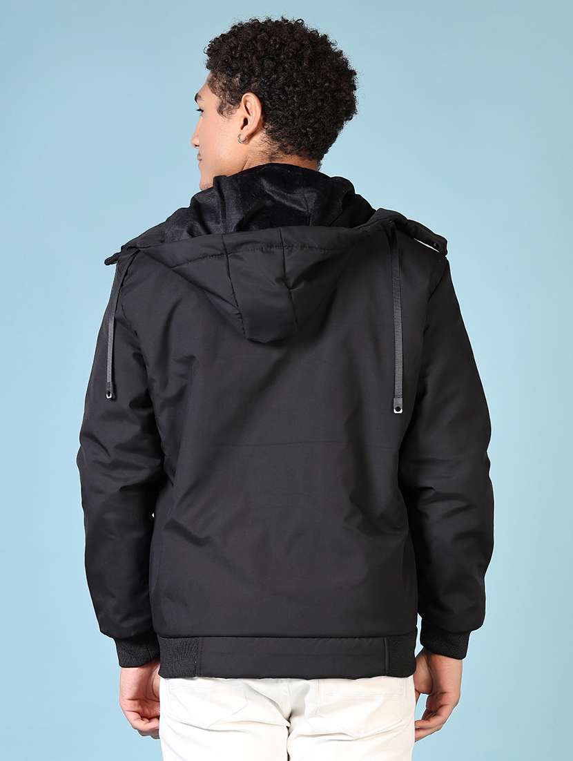 men solid long sleeve bomber jacket - 21669095 -  Standard Image - 2