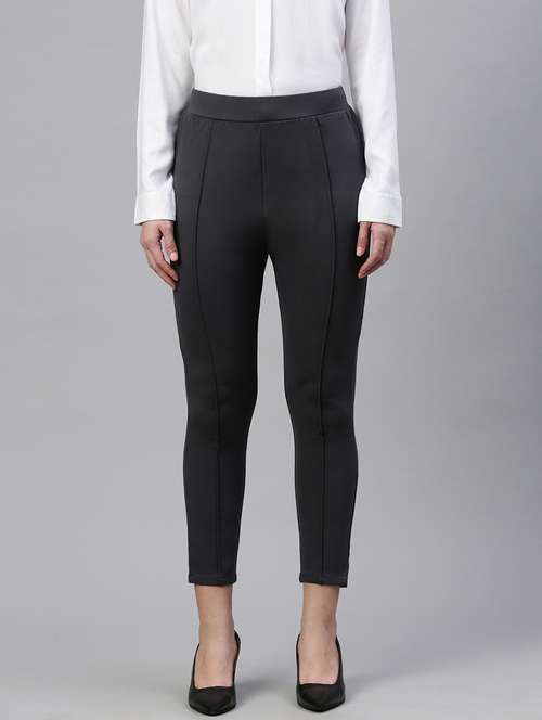 women high rise ankle length jegging - 21669353 - Standard Image - 0