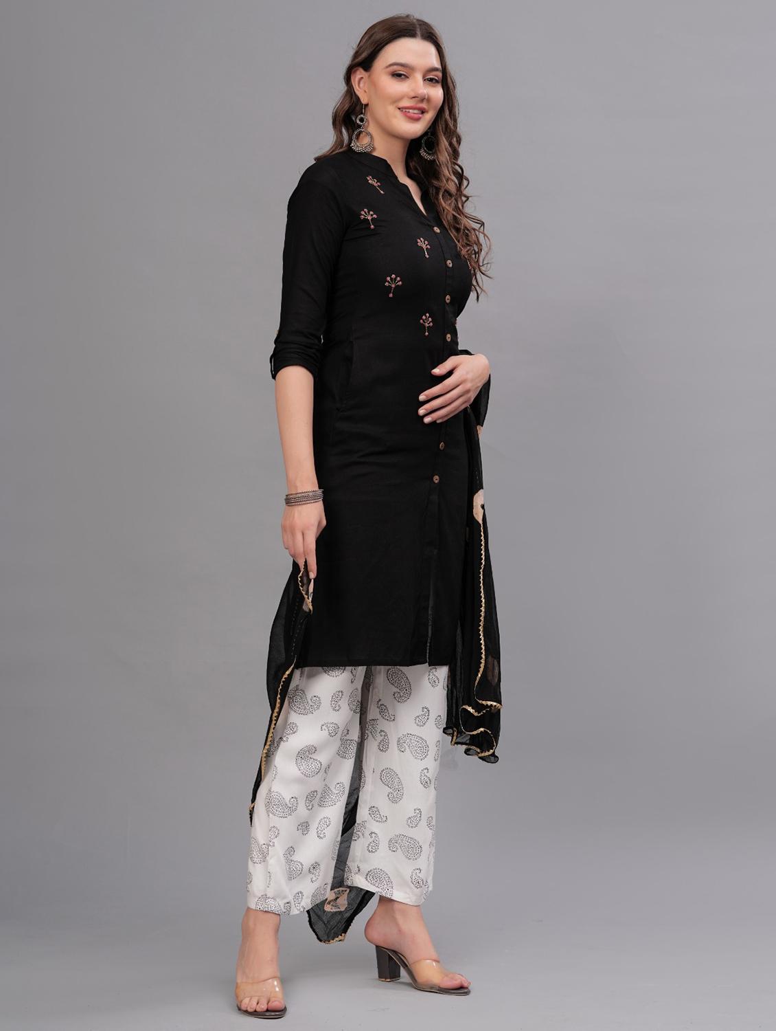 women embellished kurta pant set with dupatta - 21669513 - Standard Image - 2