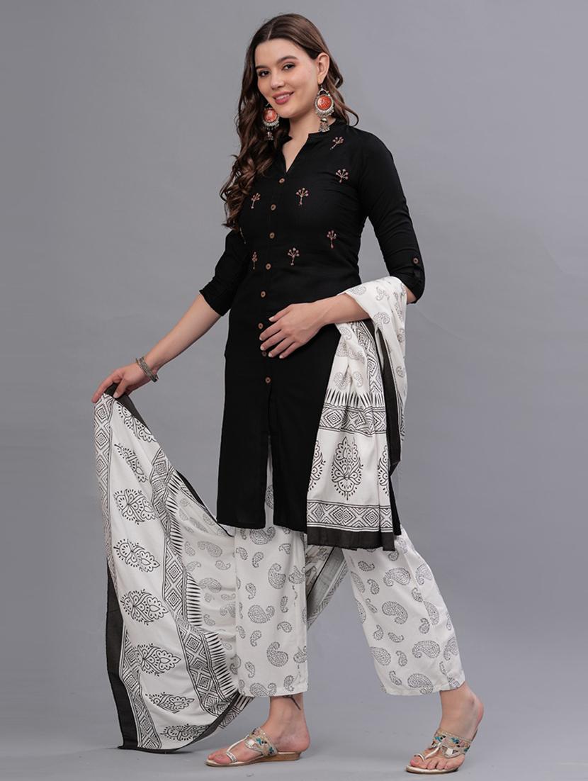 women embellished kurta pant set with dupatta - 21669547 - Standard Image - 2