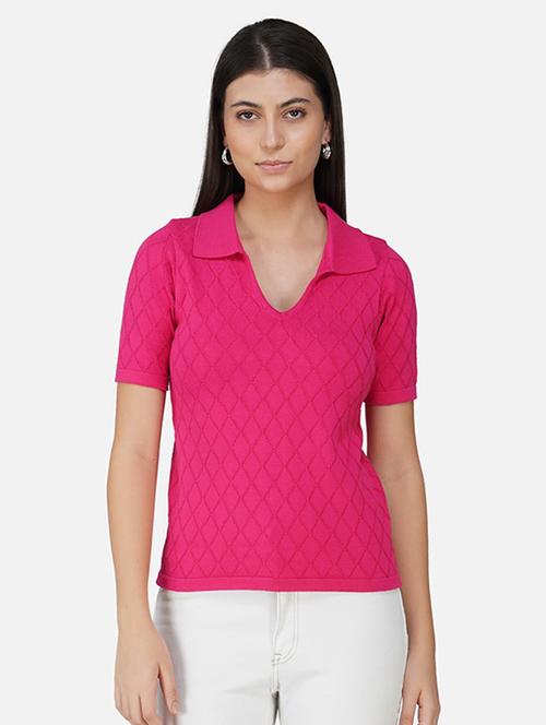 women self designed collared regular top - 21669596 -  Standard Image - 0