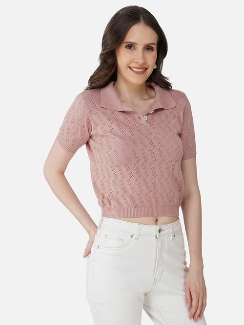 women solid collared regular top - 21669598 -  Standard Image - 0