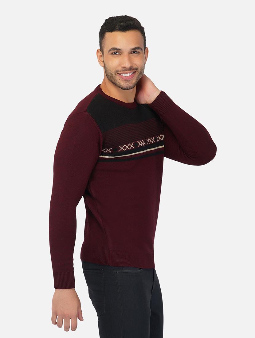 men long sleeve printed pullover - 21669623 - Standard Image - 2