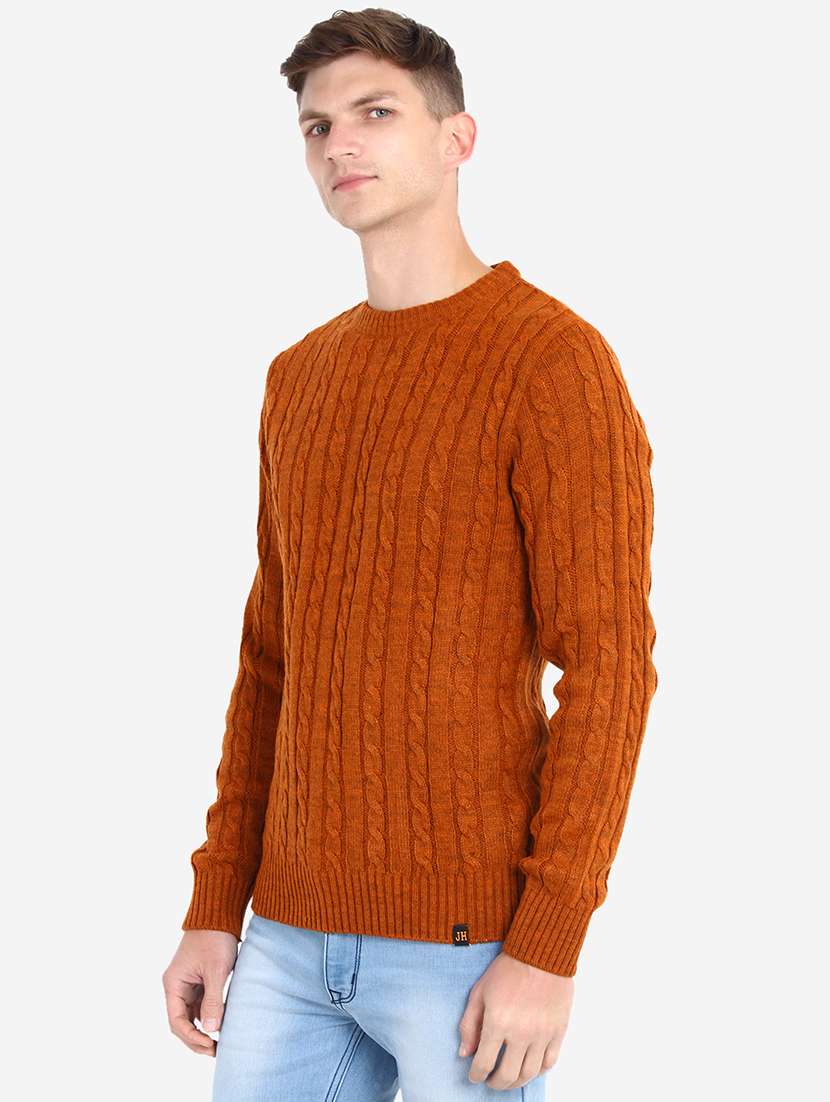 men long sleeves self design pullover - 21669636 -  Standard Image - 2