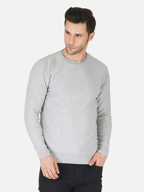 men long sleeves solid pullover - 21669650 - Standard Image - 0