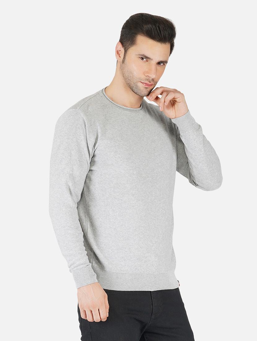 men long sleeves solid pullover - 21669650 - Standard Image - 2