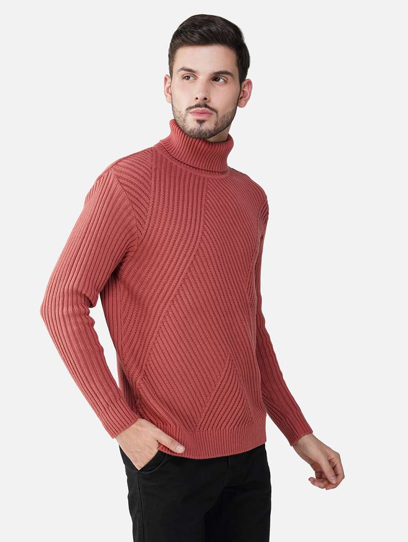 men long sleeves self design pullover - 21669654 - Standard Image - 2