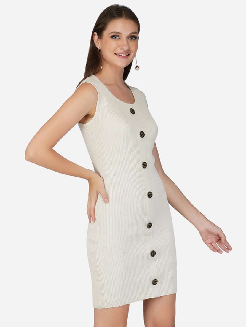 women sleeveless acrylic dress - 21669669 - Standard Image - 2