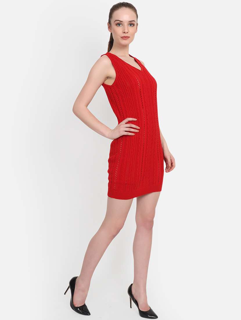 women sleeveless acrylic dress - 21669674 -  Standard Image - 2
