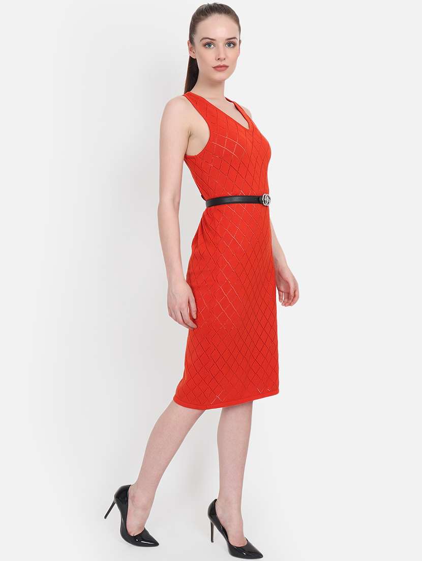 women sleeveless acrylic dress - 21669676 - Standard Image - 2