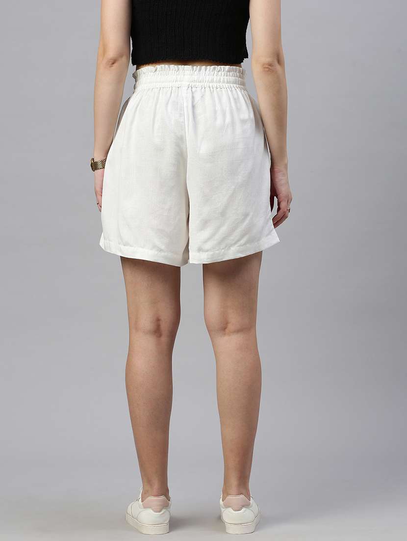 women solid high rise regular short - 21669913 -  Standard Image - 2