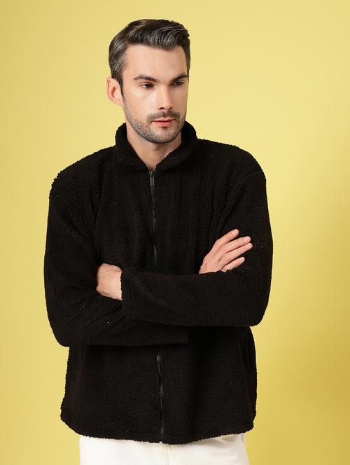 men long sleeve solid casual jacket - 21670163 - Standard Image - 0