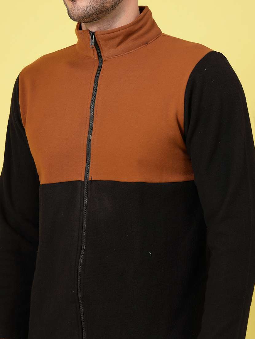 Men Long Sleeve Color Block Sweatshirt