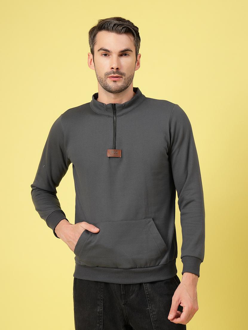 men long sleeve plain sweatshirt - 21670181 - Zoom Image - 0