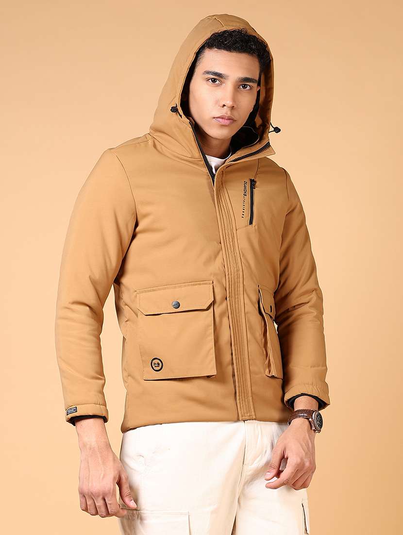 men solid long sleeve bomber jacket - 21670366 -  Standard Image - 2