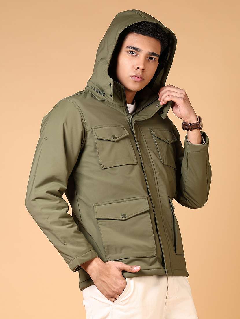 men long sleeves solid utility jacket - 21670803 -  Standard Image - 2