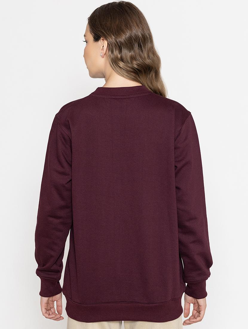 women front print long sleeve sweatshirt - 21670917 - Standard Image - 2