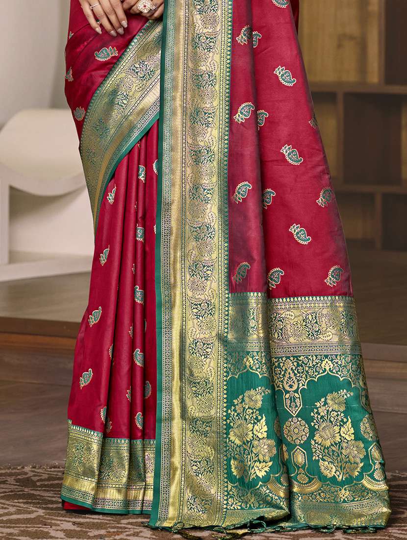 women self design banarasi saree with blouse - 21671033 -  Standard Image - 2
