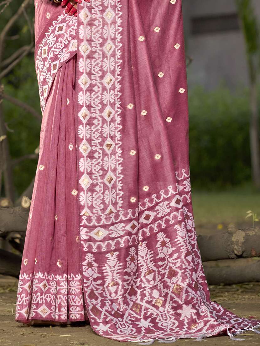 women self design tussar saree with blouse - 21671075 - Standard Image - 2