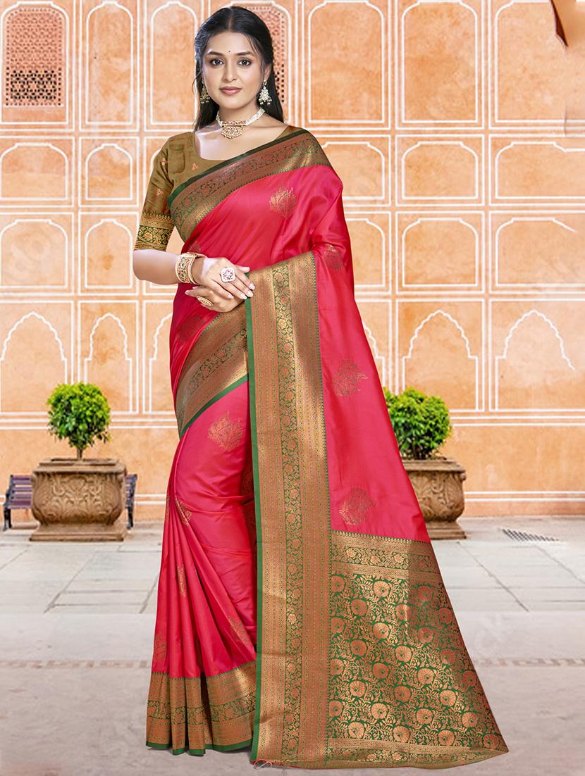 women self design bordered saree with blouse - 21671117 -  Zoom Image - 0