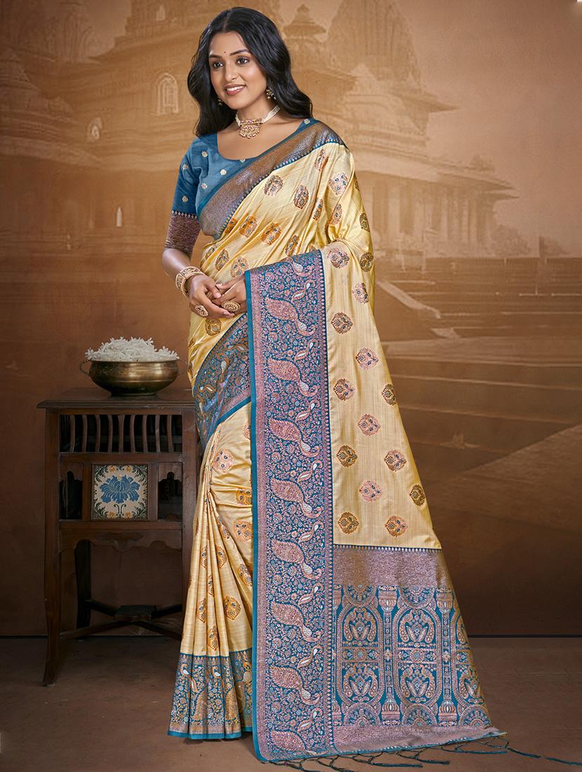 women self design bordered saree with blouse - 21671122 - Zoom Image - 0