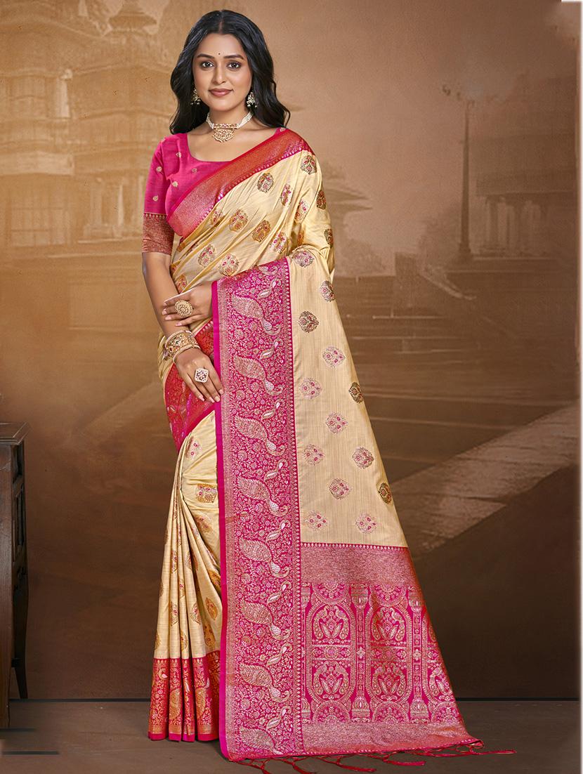 women self design bordered saree with blouse - 21671123 -  Zoom Image - 0
