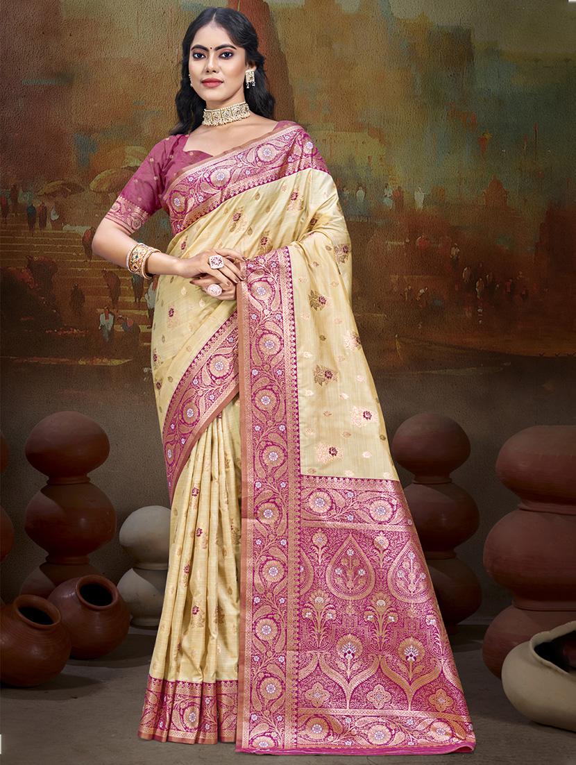 women self design bordered saree with blouse - 21671136 -  Zoom Image - 0