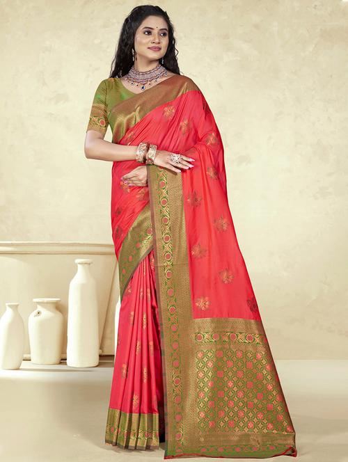 women self design bordered saree with blouse - 21671158 - Standard Image - 0