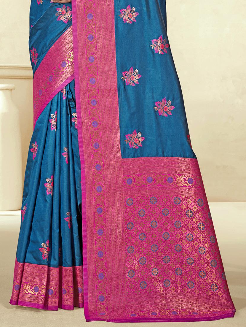women self design bordered saree with blouse - 21671161 - Standard Image - 2