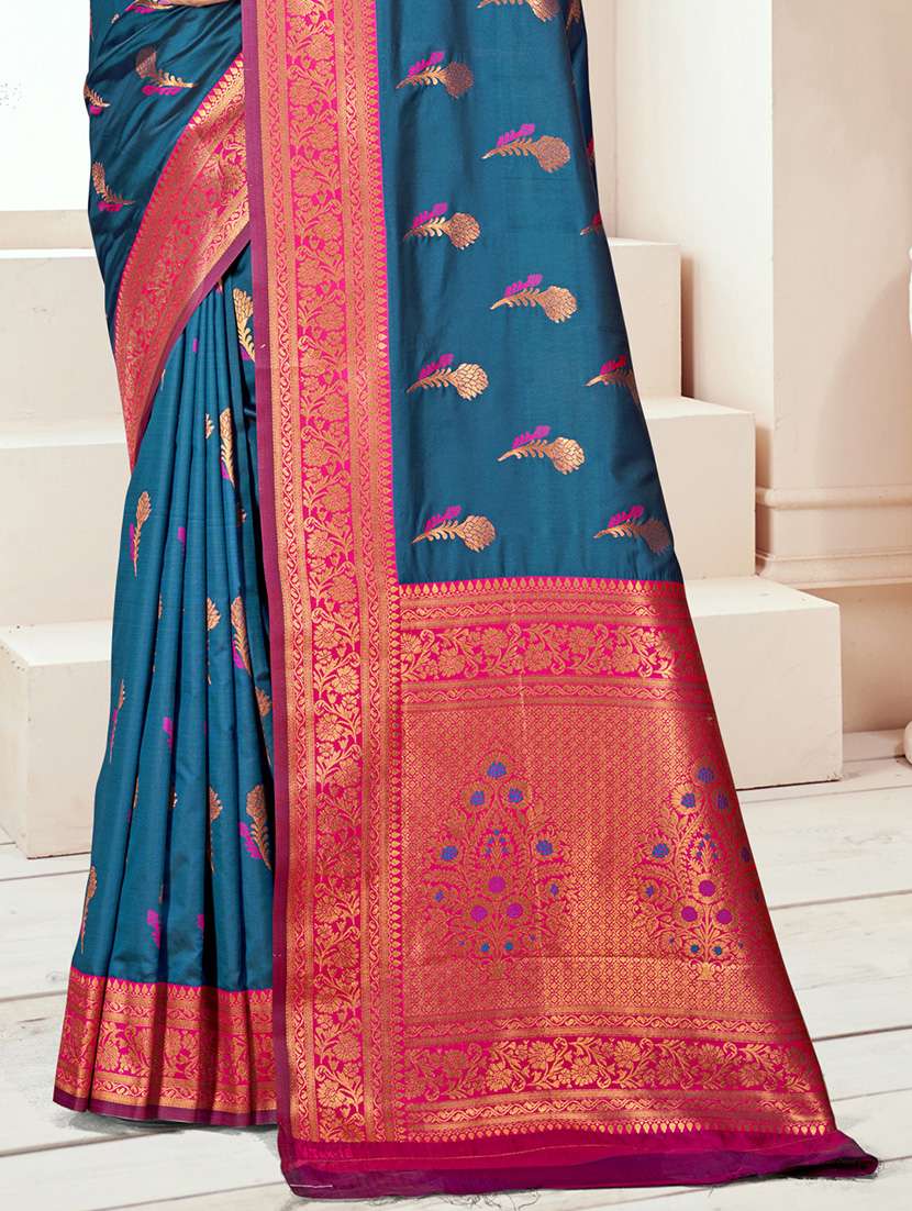 women self design bordered saree with blouse - 21671180 -  Standard Image - 2