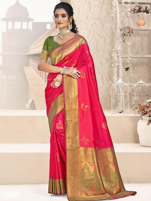women self design bordered saree with blouse - 21671196 -  Standard Image - 0