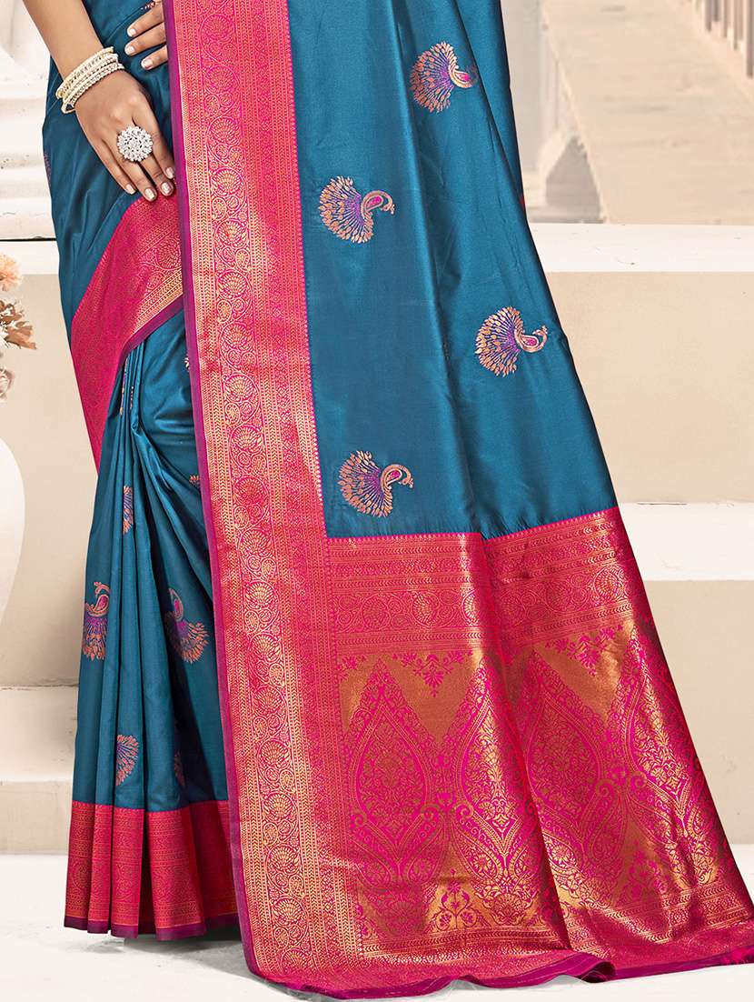 women self design bordered saree with blouse - 21671198 -  Standard Image - 2