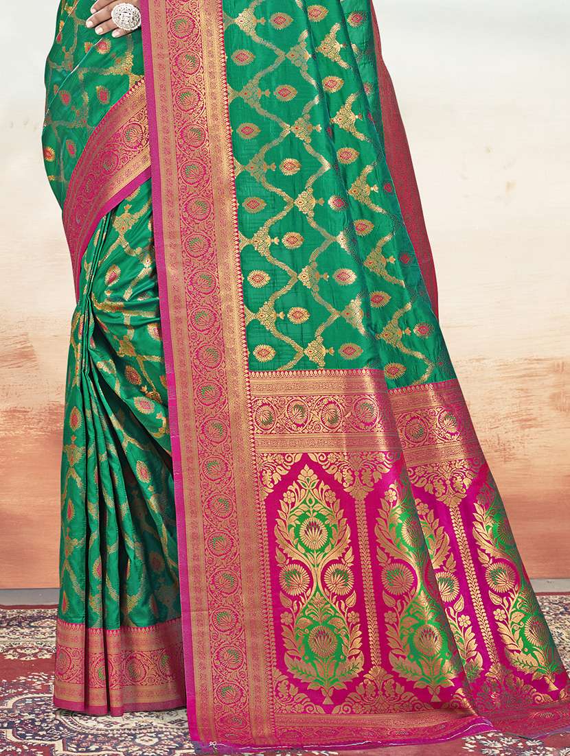 women self design banarasi saree with blouse - 21671207 -  Standard Image - 2