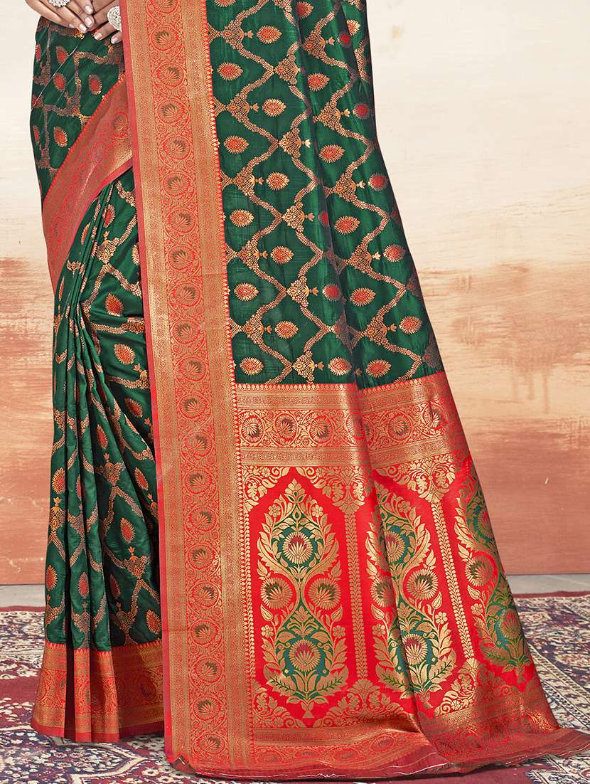 women self design banarasi saree with blouse - 21671213 -  Standard Image - 2