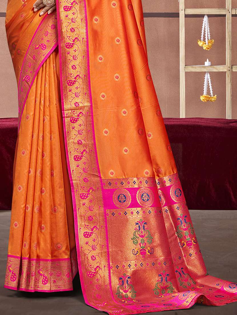 women self design paithani saree with blouse - 21671219 -  Standard Image - 2