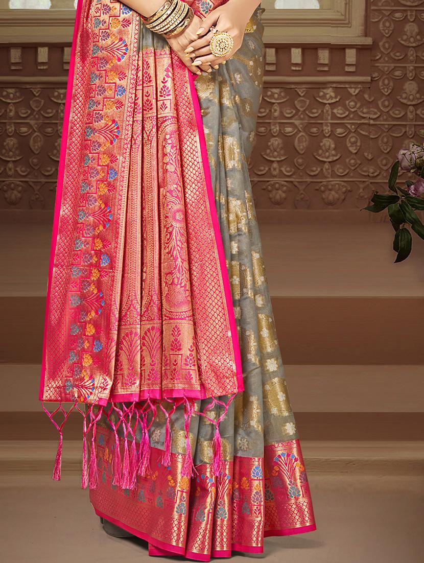 women self design banarasi saree with blouse - 21671223 - Standard Image - 2