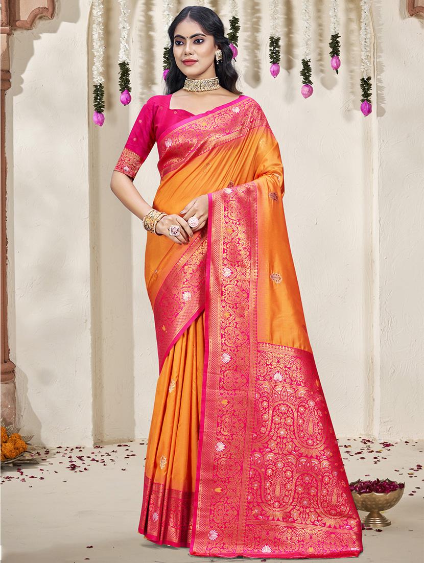 women self design bordered saree with blouse - 21671269 - Zoom Image - 0