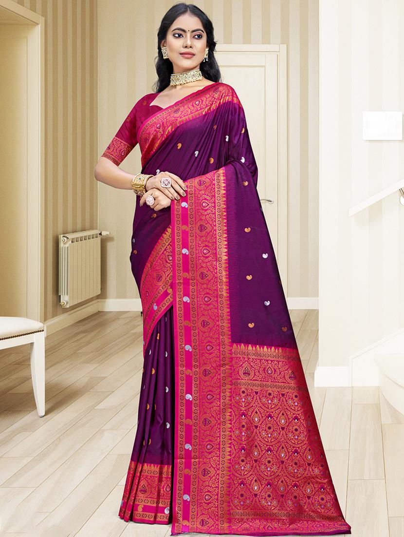 women self design bordered saree with blouse - 21671271 -  Zoom Image - 0