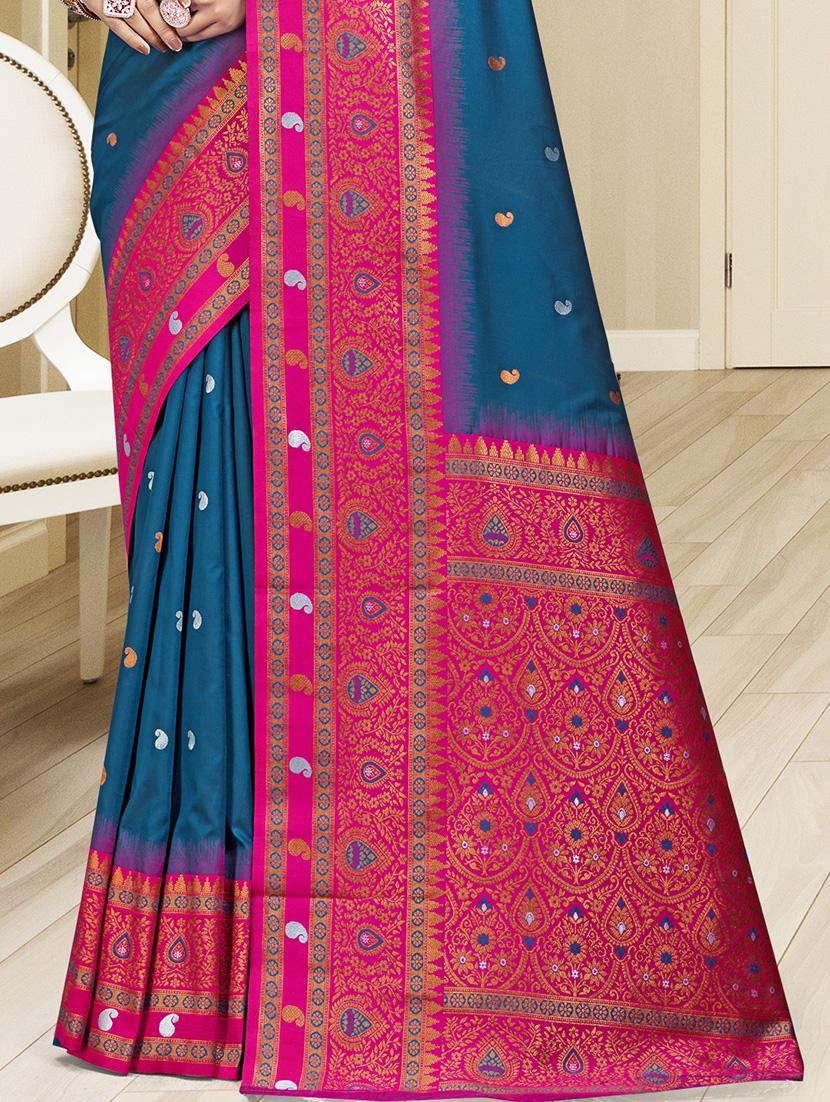 women self design bordered saree with blouse - 21671278 - Standard Image - 2